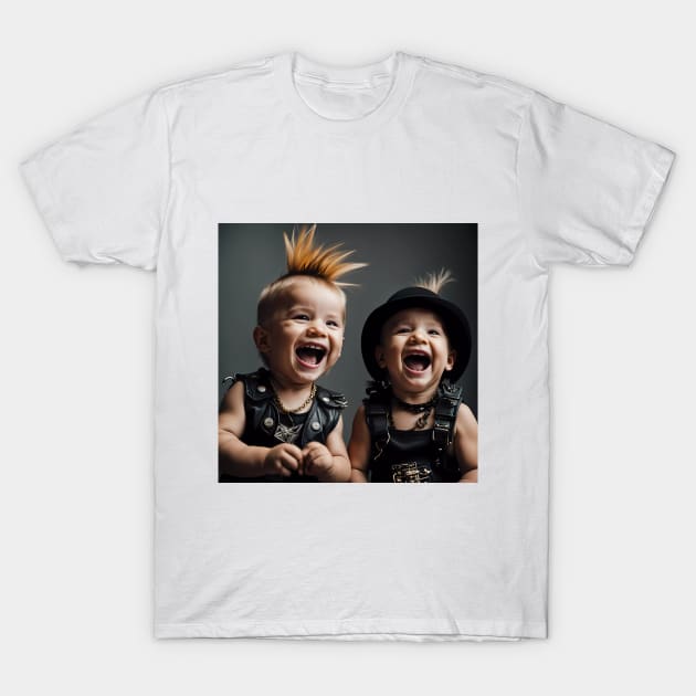 Punk Rock Toddlers T-Shirt by Colin-Bentham